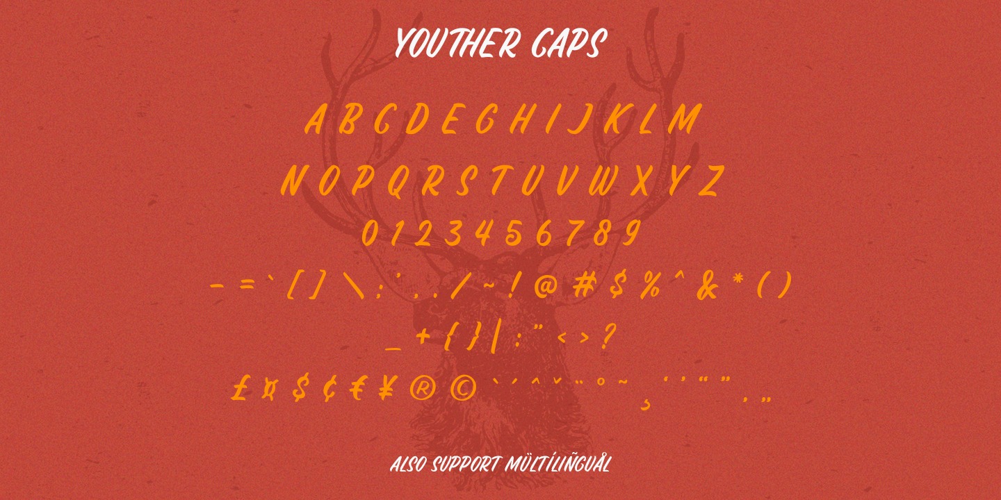Youther Script Font preview